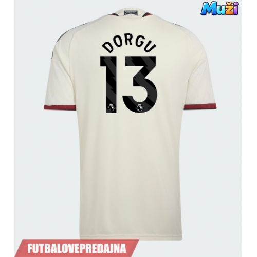 Lacne Muži Futbalové dres Manchester United Patrick Dorgu #13 2026-27 Krátky Rukáv - Tretina